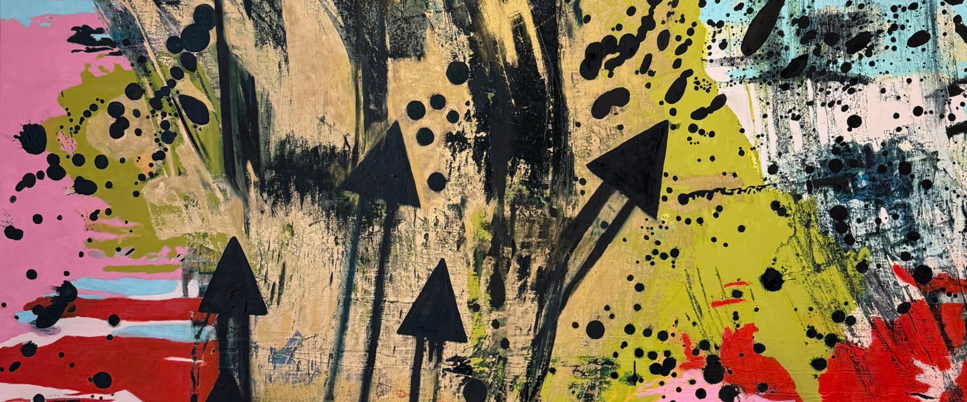 Colorful graffiti-style abstract art piece